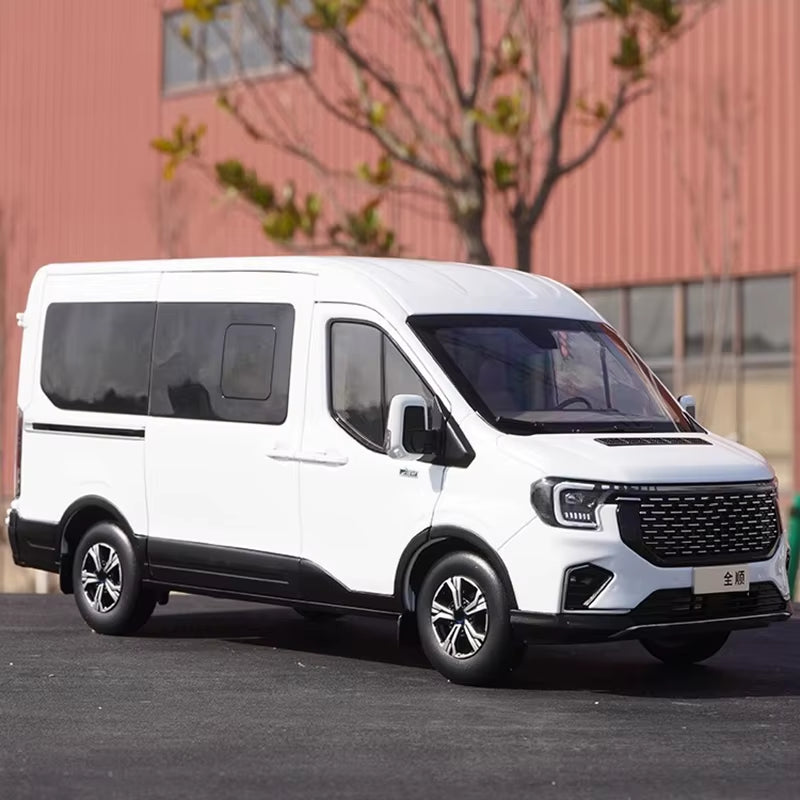 1: 18 Original Jiangling Transit Transit Business Vehicle Van Alloy Simulation Car Model