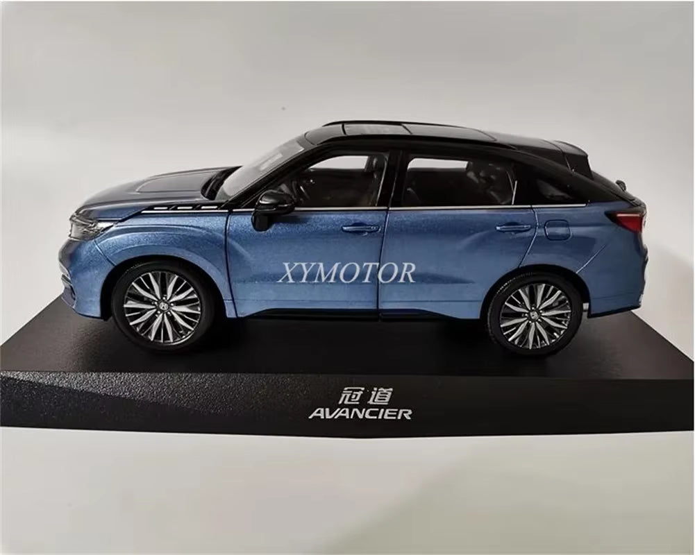 1/18 for Honda AVANCIER 2020 Diecast Metal Car Model Blue/White Toys Gifts Hobby Display Ornaments Collection