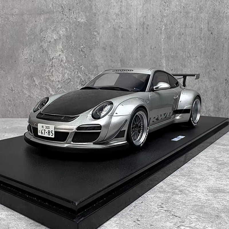 GT Spirit 1:18 for RWB ABU Silver Resin Car Model GT483 GTS