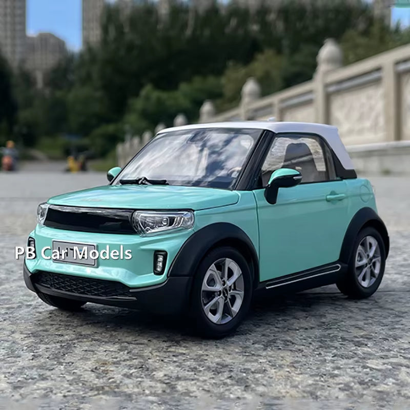 Original New Energy LITE Afcfox Electric Car Model 1:18 Alloy Car Model