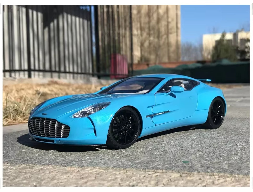 1/18 Autoart 70245 for ASTON MARTIN ONE 77 Diecast Model Car DIAVOLO Blue Gift Collection Ornament Display Metal,Plastic