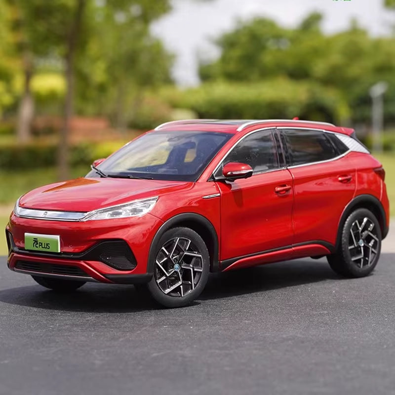 1: 18 Original Factory Yuan plus Model Off-Road Vehicle Small SUV Alloy Simulation Car Model