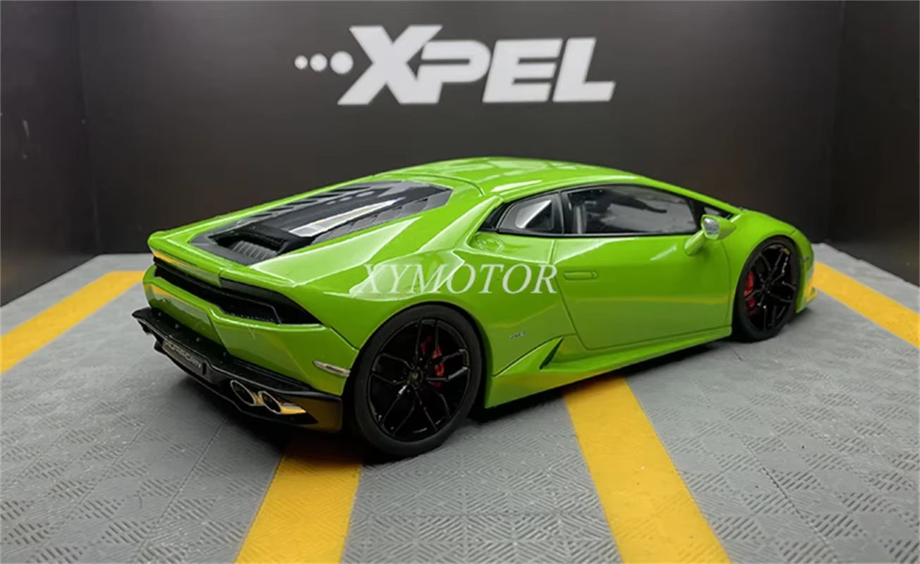 Kyosho 1:18 1:18 for Lamborghini LP610-4 Huracan Evo Diecast Model Car Green/Orange/White Toys Gigts Hobby Ornaments Collection