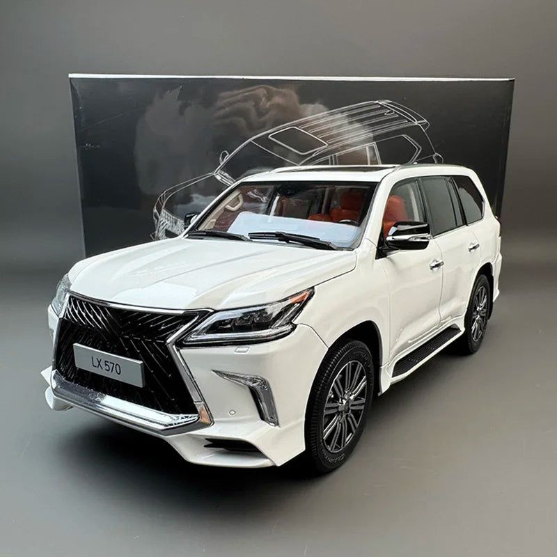 LCD 1:18 for LX570 Off-Road Vehicle SUV Alloy Car Model Gift Collection