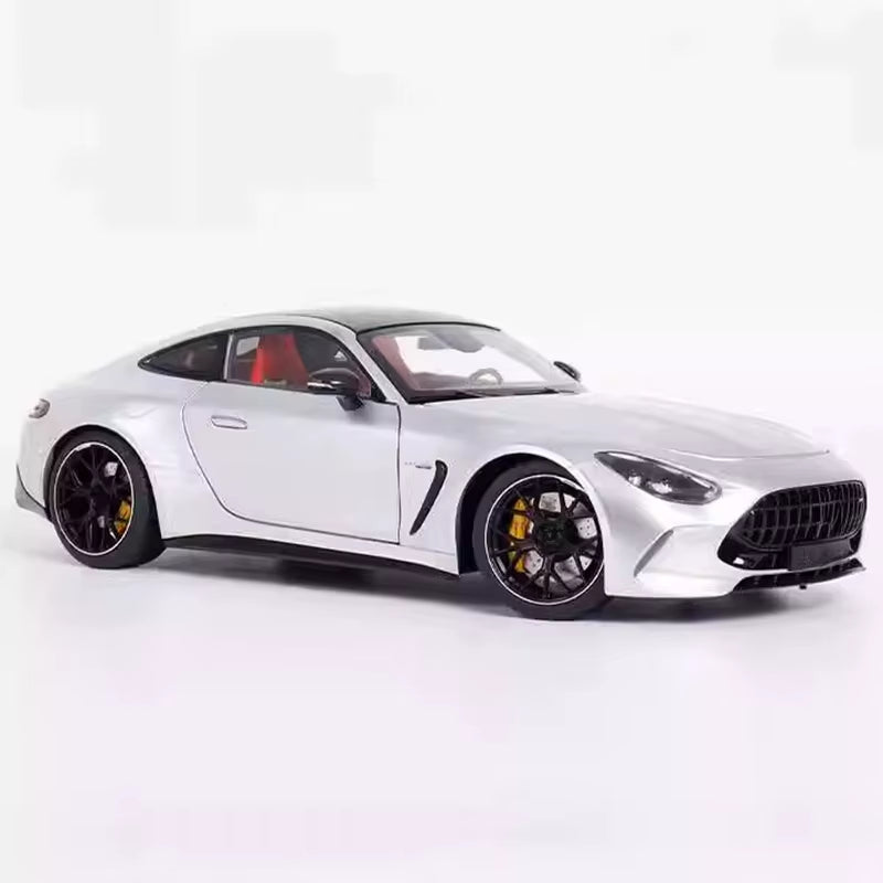 Original NZG 1:18 for GT63 2023 Silver Grey Alloy Fully Open Car Model