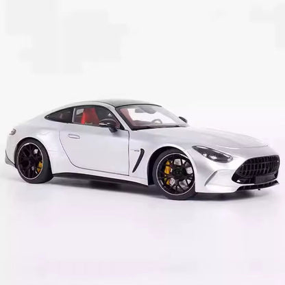 Original NZG 1:18 for GT63 2023 Silver Grey Alloy Fully Open Car Model