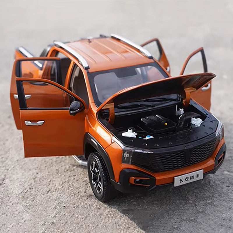 Original Forchangan Hunter Pickup Truck Model 1:18 2024 Extended Range Pickup Truck Alloy Simulation Car Model