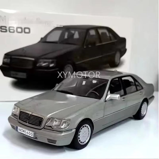 1/18 Model for Mercedes Benz S600 V12 W140 1990 Diecast Model CAR Toys Kids Gifts Collection Black/White/Silver Metal,Plastic