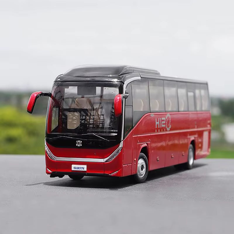 1:36 Original Zhongtong Bus H12 Super Alloy Bus Model+Small Gift