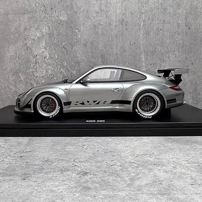 GT Spirit 1:18 for RWB ABU Silver Resin Car Model GT483 GTS