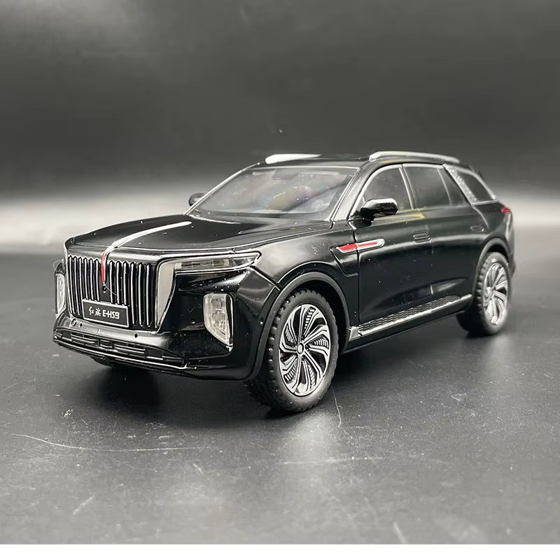 1: 24 Hongqi E-HS9 Simulated Alloy Car Model for Children and Boys Toy Car Model Collection Gift Fine Edition