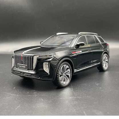 1: 24 Hongqi E-HS9 Simulated Alloy Car Model for Children and Boys Toy Car Model Collection Gift Fine Edition