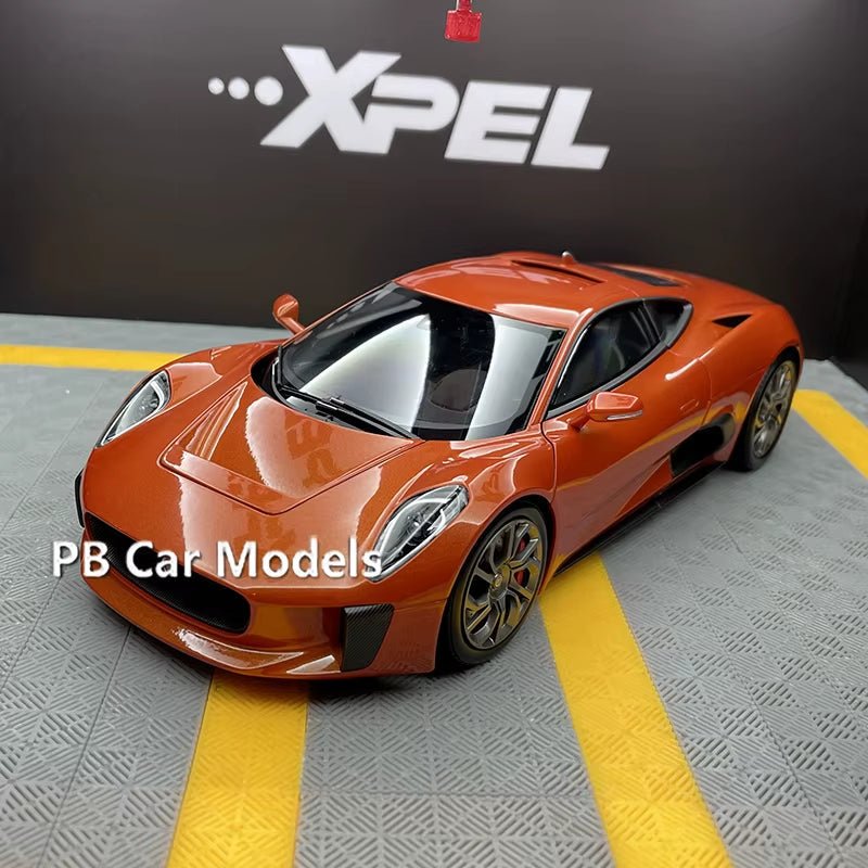 Almost Real 1:18 Jaguar C-X75 2010 CX75 Movie 007 Alloy Car Model Sports Car Collection