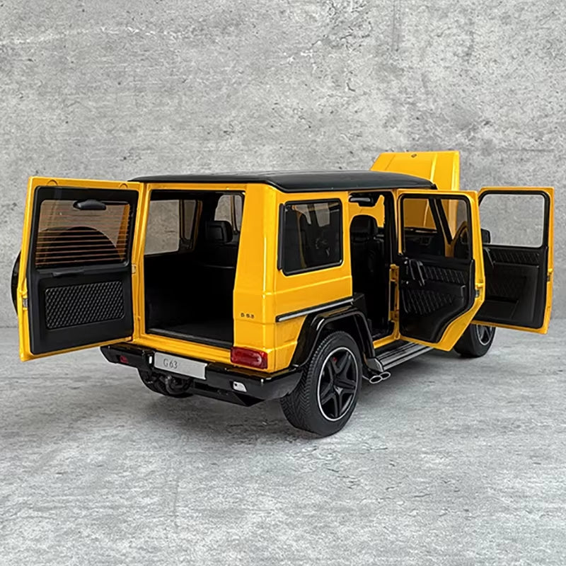 AR 1:18 for G63 (W463) 2017 Yellow Alloy Limited Edition Car Model Collection
