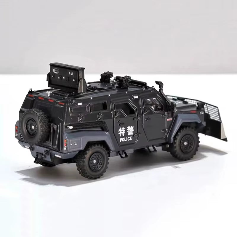 MB 1:64 Jilong Explosion Proof Evacuation Vehicle Clearance Vehicle Special Vehicle Alloy Car Model Ornament