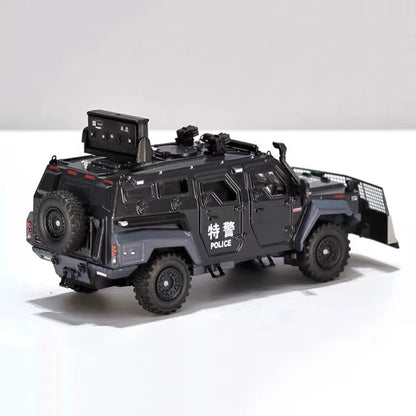 MB 1:64 Jilong Explosion Proof Evacuation Vehicle Clearance Vehicle Special Vehicle Alloy Car Model Ornament