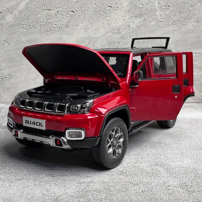 Original Beijing BJ40 Car Model 2024 New SUV Off-Road Vehicle 1:18 Alloy Car Model