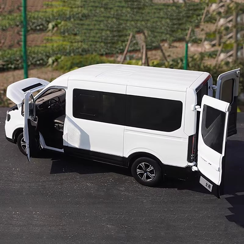 1: 18 Original Jiangling Transit Transit Business Vehicle Van Alloy Simulation Car Model