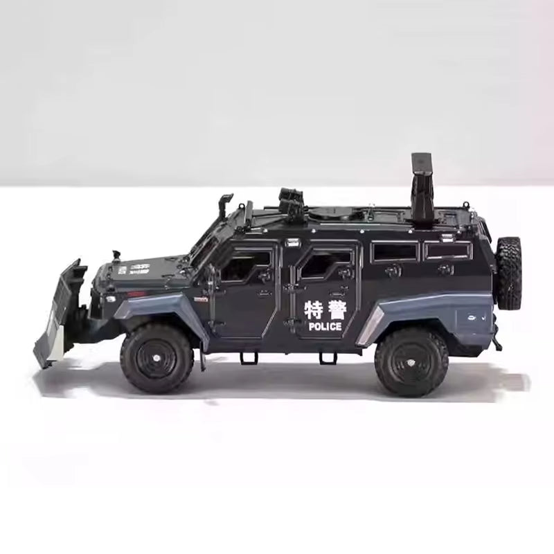 MB 1:64 Jilong Explosion Proof Evacuation Vehicle Clearance Vehicle Special Vehicle Alloy Car Model Ornament