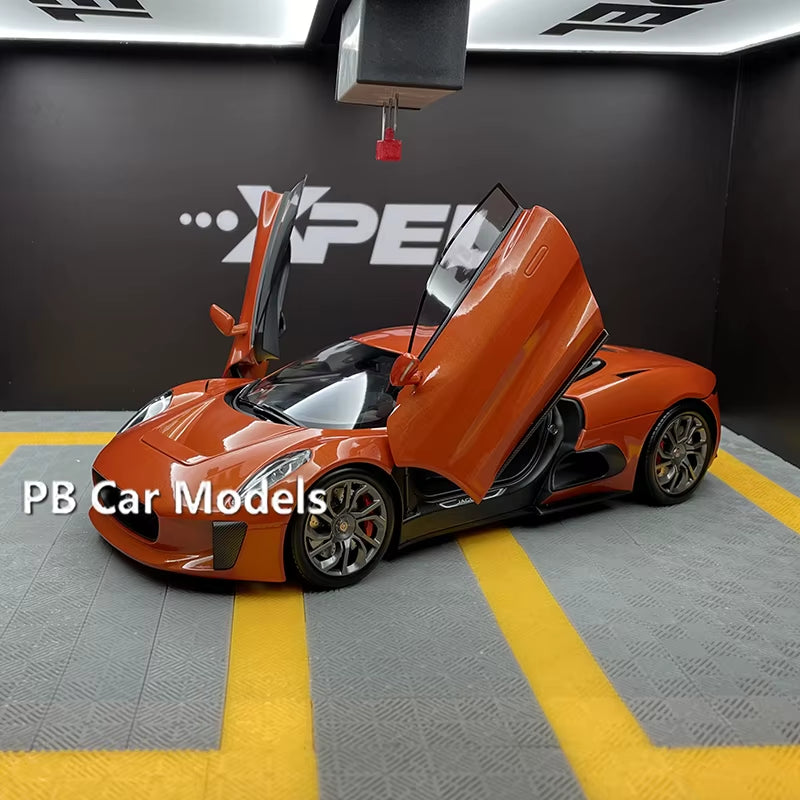 Almost Real 1:18 Jaguar C-X75 2010 CX75 Movie 007 Alloy Car Model Sports Car Collection