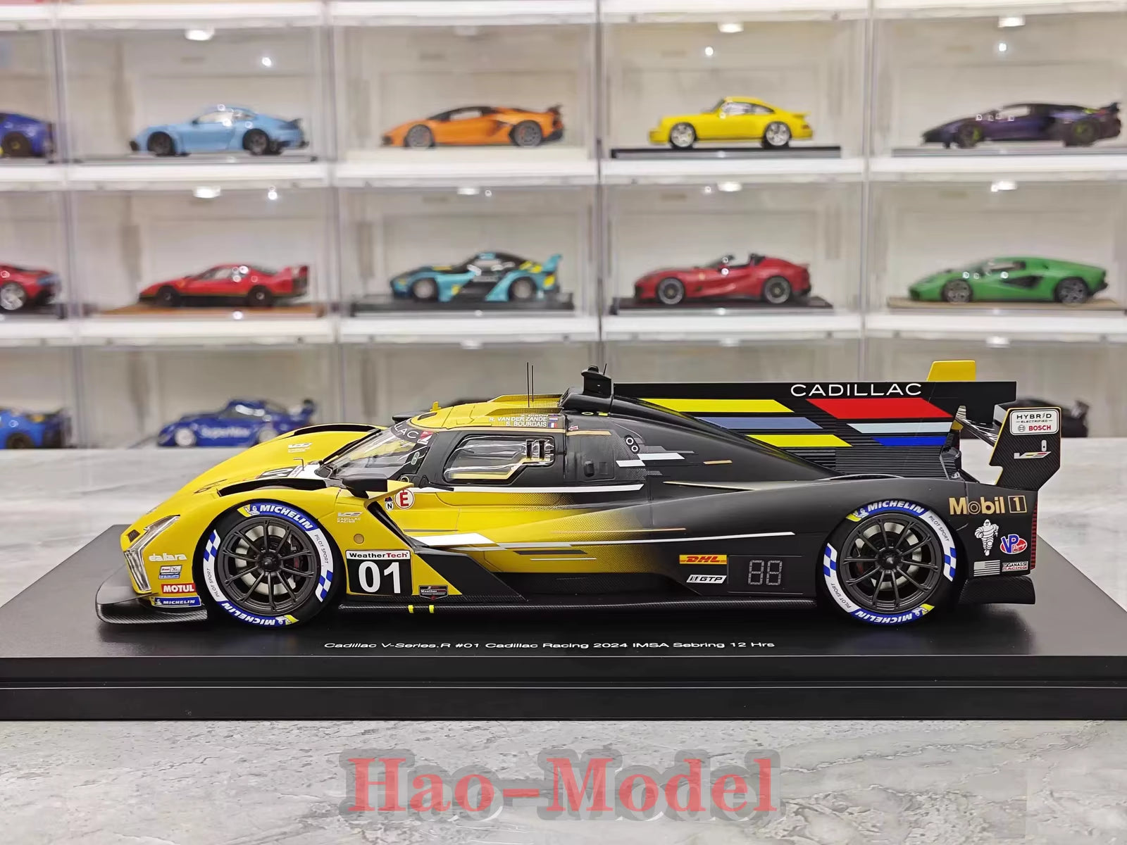 For Cadillac Topspeed 1/18 for Cadillac V-Series.R #01 2024 Le Mans Resin Diecast Model Car Gifts