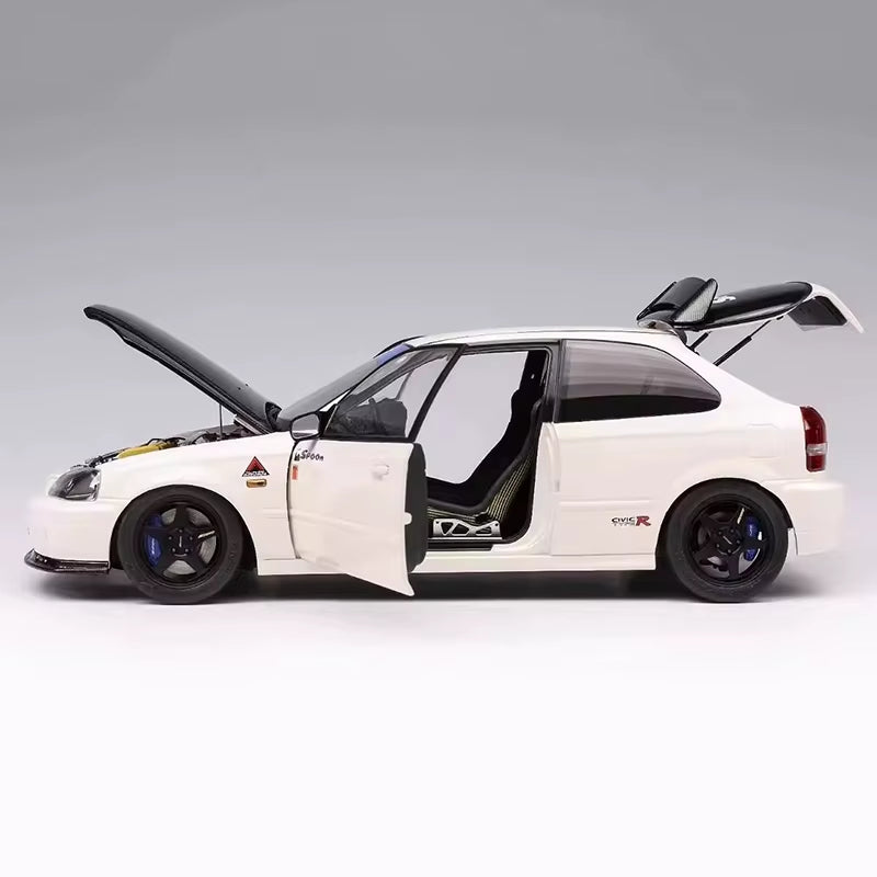 MH Civic Type R EK9 Limited Edition Simulation Alloy Metal Car Model 1 18 Collection