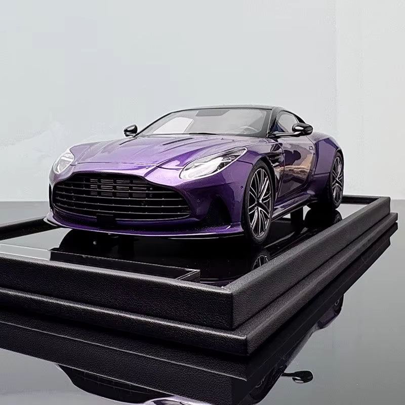 MOTOHEILX 1/18 DB12 Coupe Resin Simulation Car Model Collection Sealed Model, Cannot Open the Door