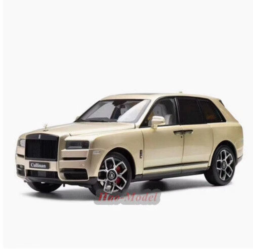 1/18 for Rolls-Royce Cullinan BB Alloy Diecast Model Car Kids Simulated Toys Boys Birthday Gifts Hobby Display Collection Black