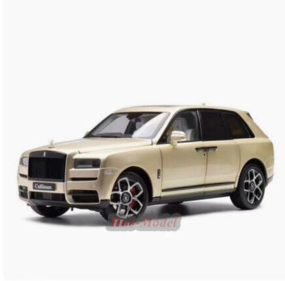 1/18 for Rolls-Royce Cullinan BB Alloy Diecast Model Car Kids Simulated Toys Boys Birthday Gifts Hobby Display Collection Black