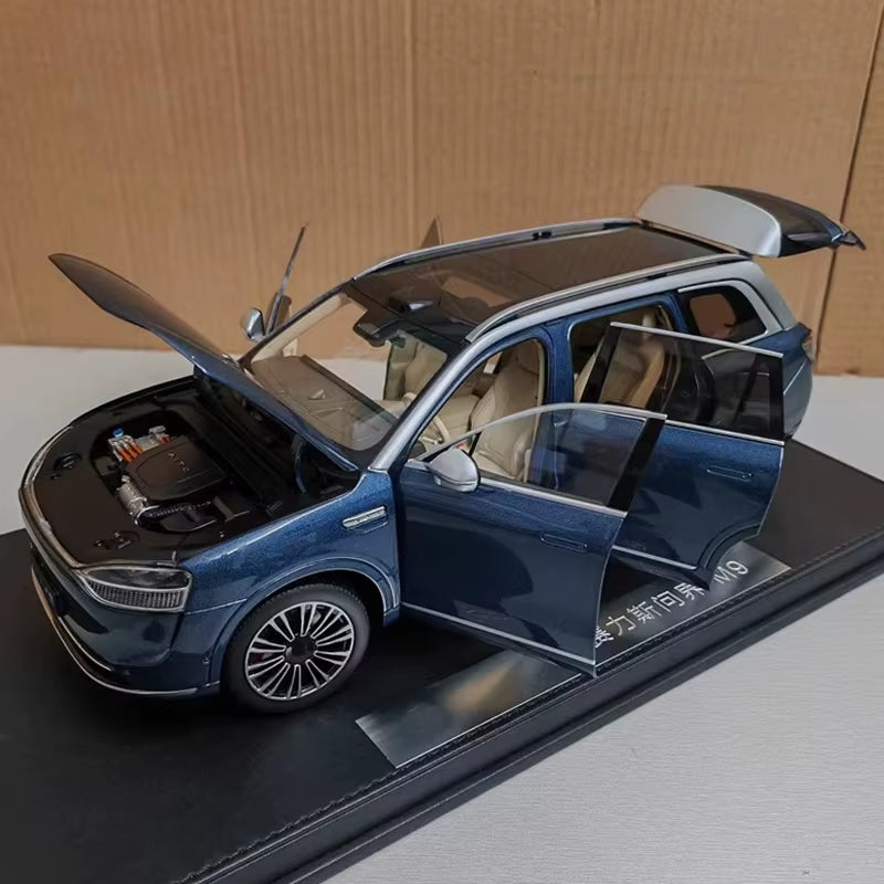 Original Sailis Wenjie M9 Car Model, New Energy SUV 1:18 Alloy Simulation Car Model
