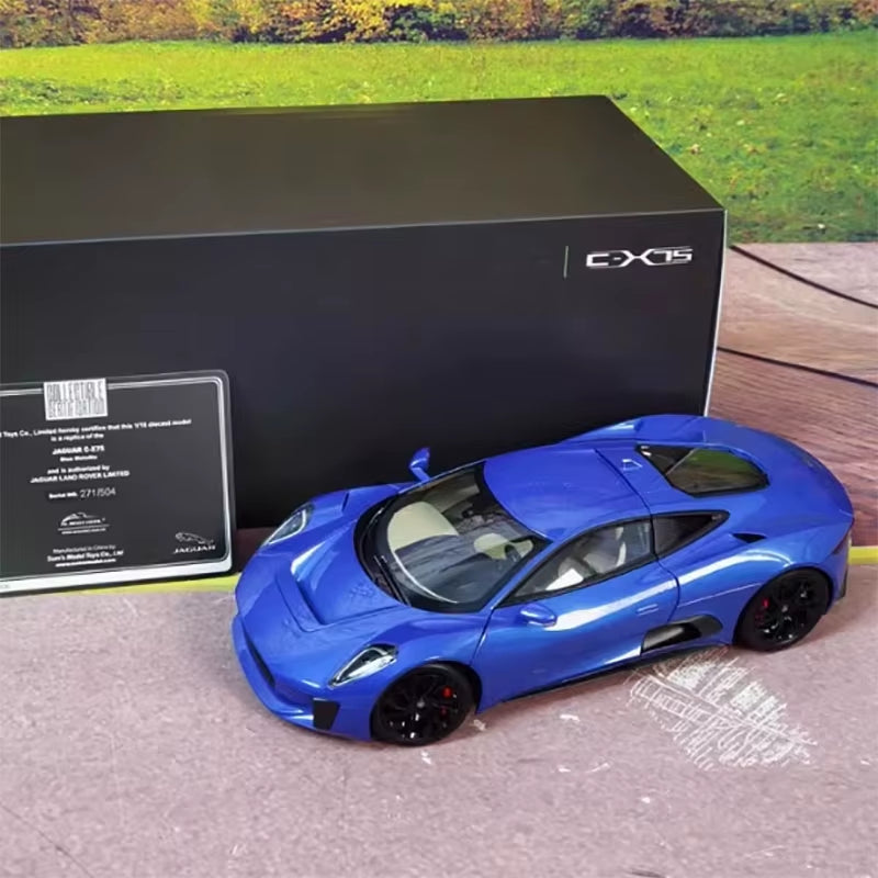 Almost Real 1:18 Jaguar C-X75 2010 CX75 Movie 007 Alloy Car Model Sports Car Collection