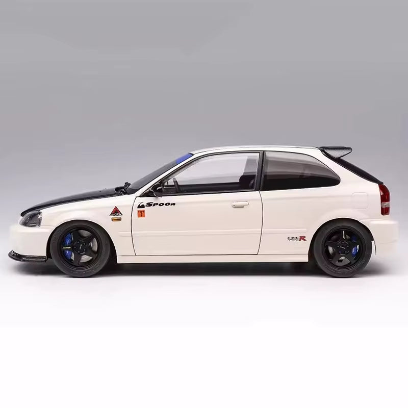 MH Civic Type R EK9 Limited Edition Simulation Alloy Metal Car Model 1 18 Collection