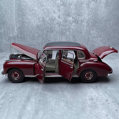 Norev 1/18 for 300 1955 Simulation Alloy Car Model Can Open the Door Wine Red