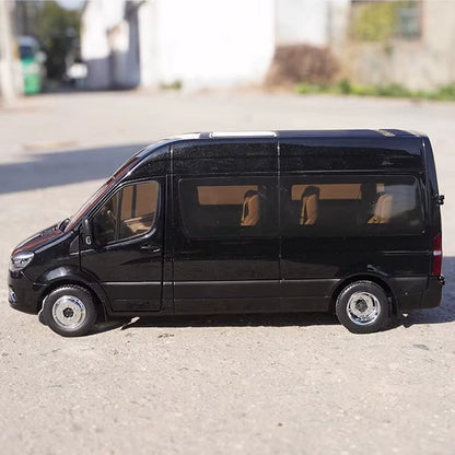 Original for Yutong Tianjun V6 Model 1:24 Business Vehicle Yutong Bus New Energy Commercial Vehicle Model