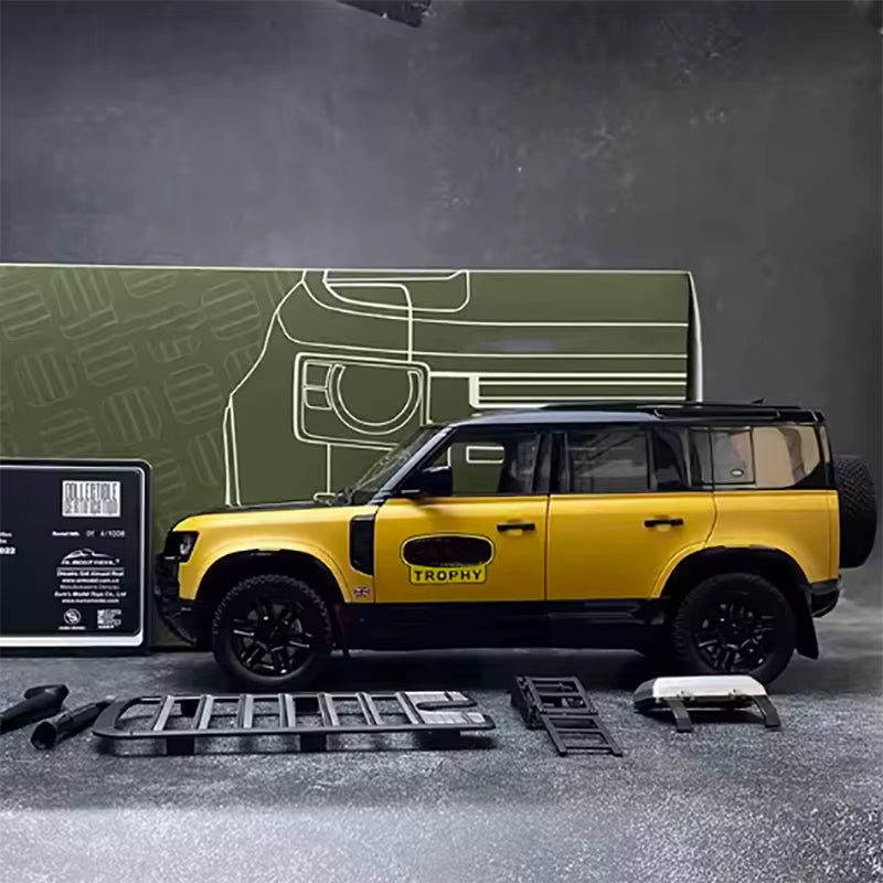 ALMOSTREAL 1:18 Defender 90 2023 Salute Edition Alloy Car Model
