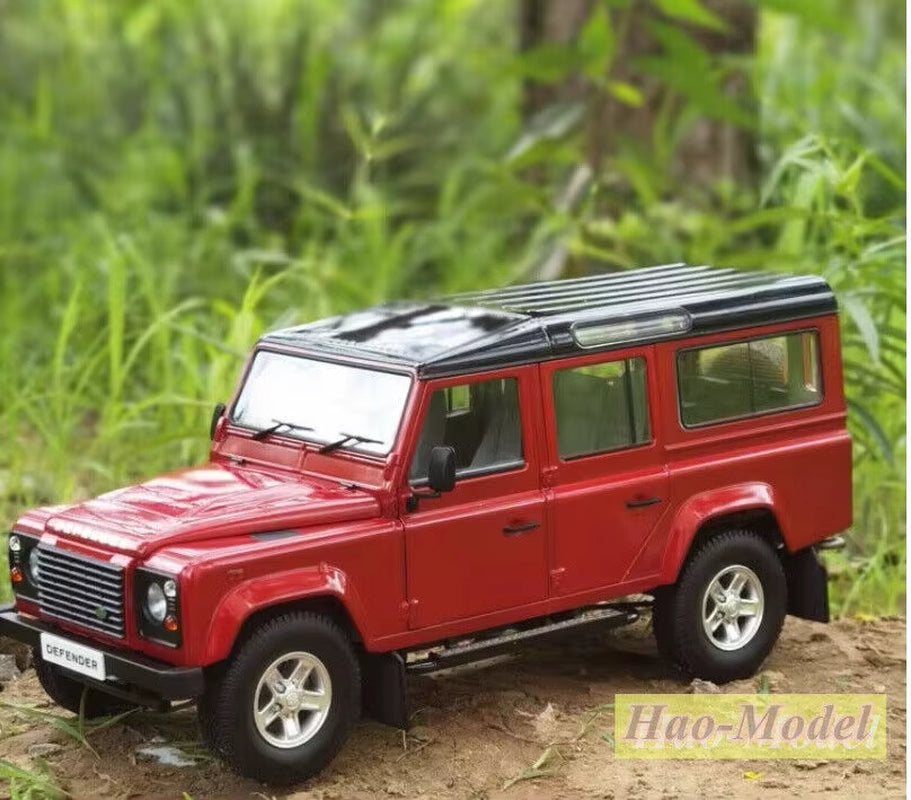 Century Dragon 1:18 for Landrover Defender110 Diecast Metal Car Model Ornaments Birthday Gifts Display Collection Black/Red