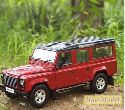 Century Dragon 1:18 for Landrover Defender110 Diecast Metal Car Model Ornaments Birthday Gifts Display Collection Black/Red