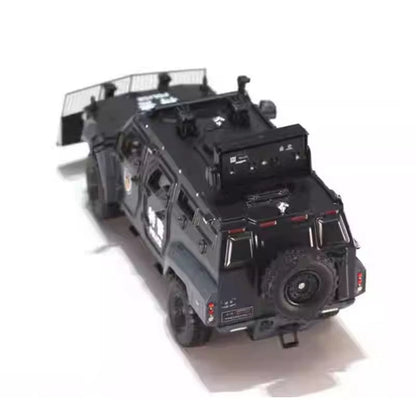 MB 1:64 Jilong Explosion Proof Evacuation Vehicle Clearance Vehicle Special Vehicle Alloy Car Model Ornament