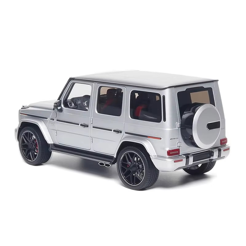 Almost Real 1/18 for G63 2019 Silver Alloy Fully Open Car Model