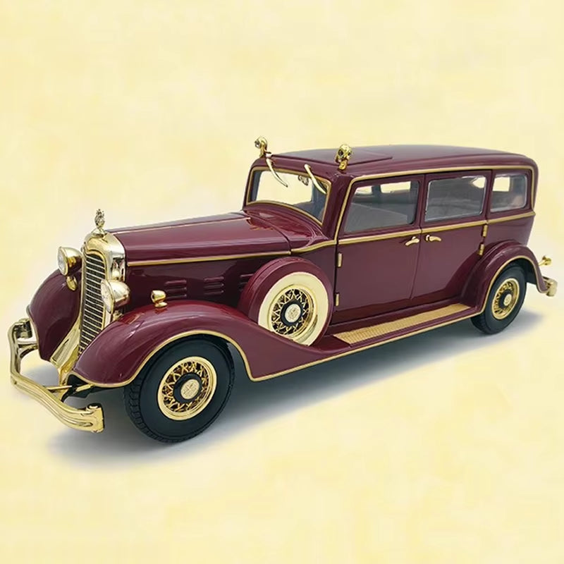 Car Model Original Factory Simulation Alloy 1:18 Puyi Dragon Car Vintage Car Collection