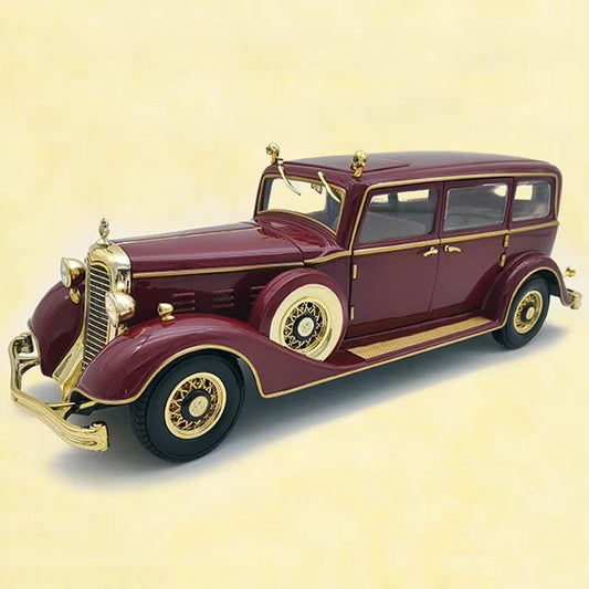 Car Model Original Factory Simulation Alloy 1:18 Puyi Dragon Car Vintage Car Collection