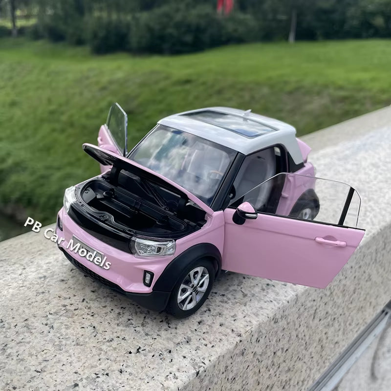 Original New Energy LITE Afcfox Electric Car Model 1:18 Alloy Car Model