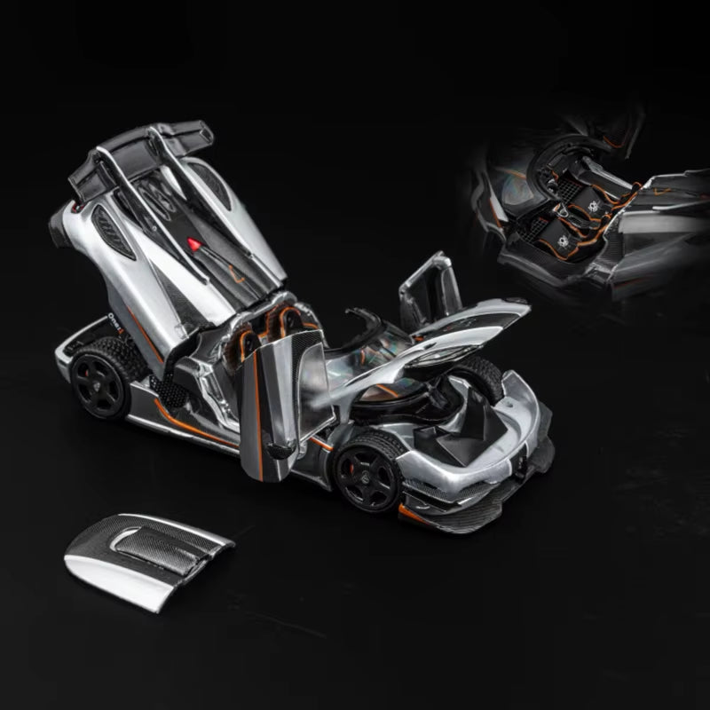 DCM 1:64 for Koenigsegg ONE1 Alloy Fully Open Simulation Car Model