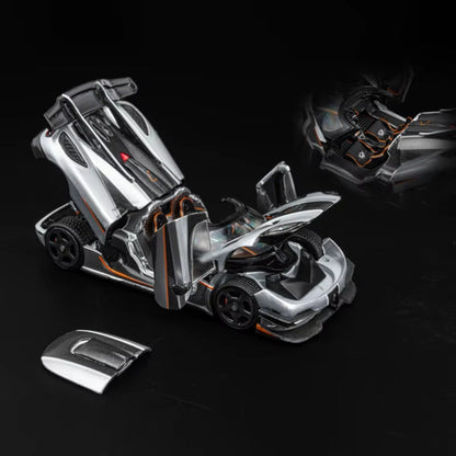DCM 1:64 for Koenigsegg ONE1 Alloy Fully Open Simulation Car Model