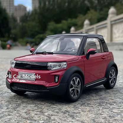 Original New Energy LITE Afcfox Electric Car Model 1:18 Alloy Car Model