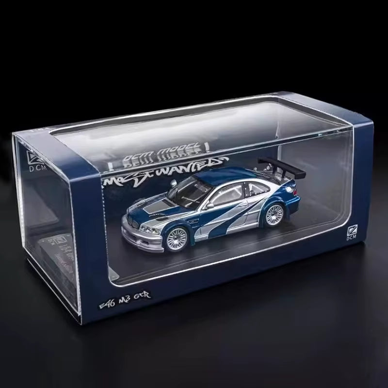 DCM 1:64 for M3 E46 GTR Need for Speed Coating Alloy Car Model Collection