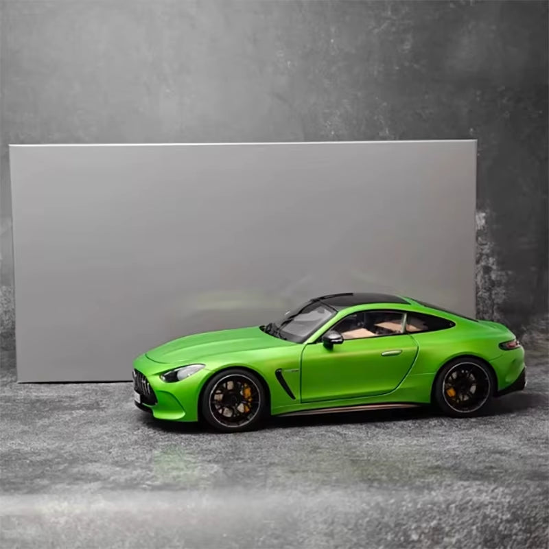 Original NZG 1:18 for GT63 2023 Silver Grey Alloy Fully Open Car Model