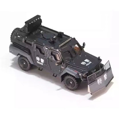 MB 1:64 Jilong Explosion Proof Evacuation Vehicle Clearance Vehicle Special Vehicle Alloy Car Model Ornament