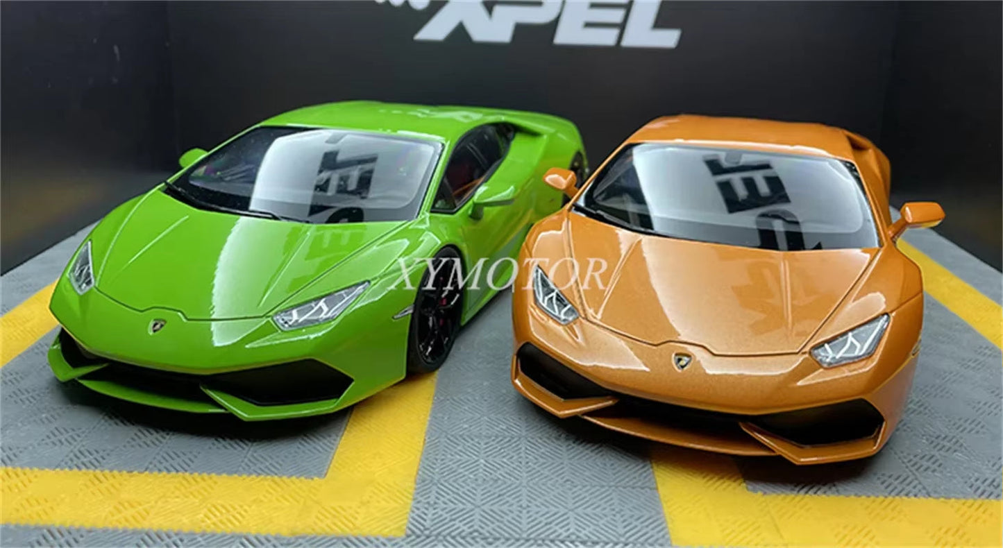 Kyosho 1:18 1:18 for Lamborghini LP610-4 Huracan Evo Diecast Model Car Green/Orange/White Toys Gigts Hobby Ornaments Collection