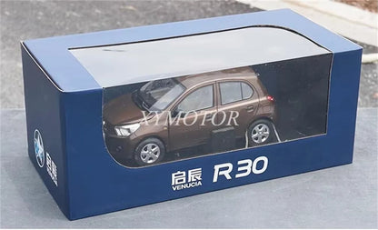 1:18 for Nissan VENUCIA R30 Metal Diecast Model Car Toys Gifts Hobby Mocha Gold Display Ornaments Collection